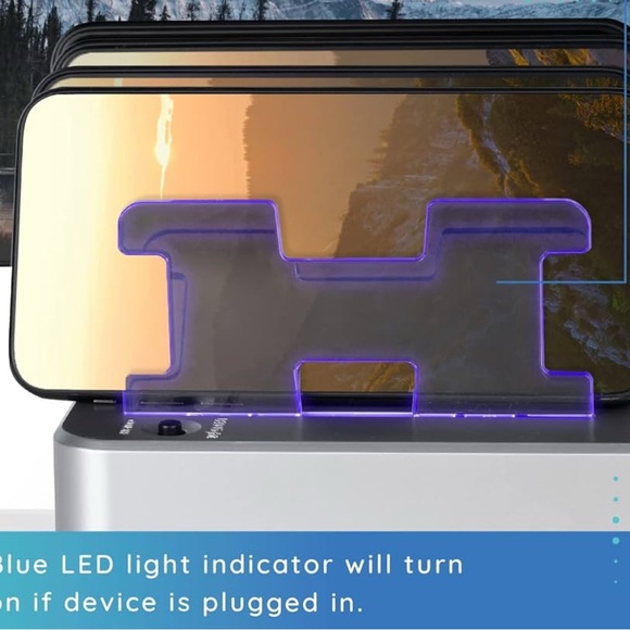 Fast|Small| Charging Staton| Organizer| 6 Devices| 6 USB Ports | Like New - Picture 8 of 9